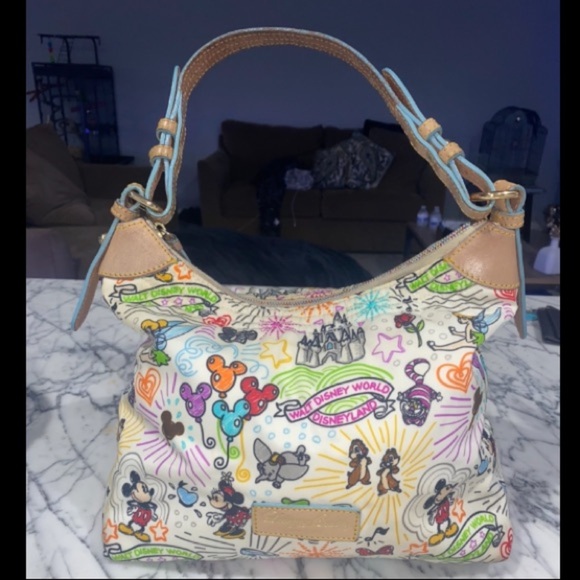 Dooney & Bourke Disney Rare Erica Sketch Champsac Pocketbook - Picture 1 of 9